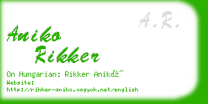 aniko rikker business card